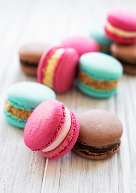 Colorful macaroons 