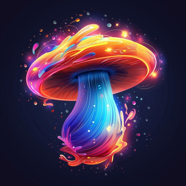 Colorful Magic Mushroom