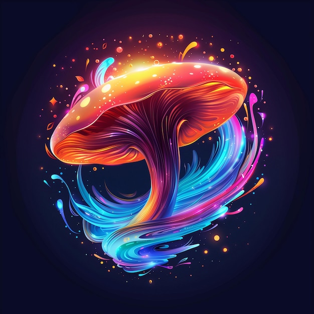 Colorful Magic Mushroom