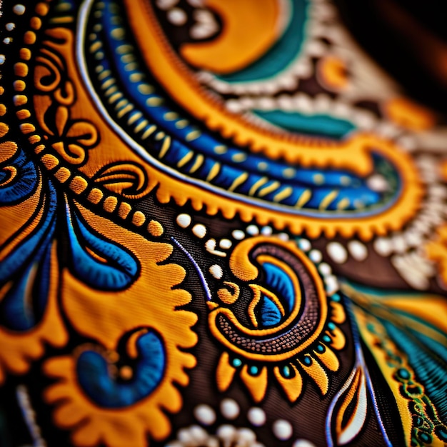 A colorful malay batik pattern