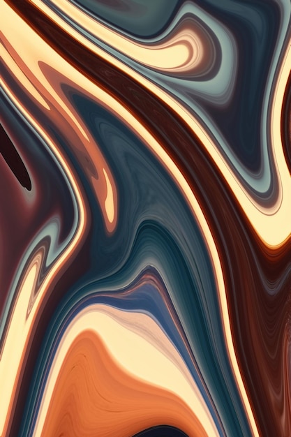 Colorful marble texture with a blue and orange background.