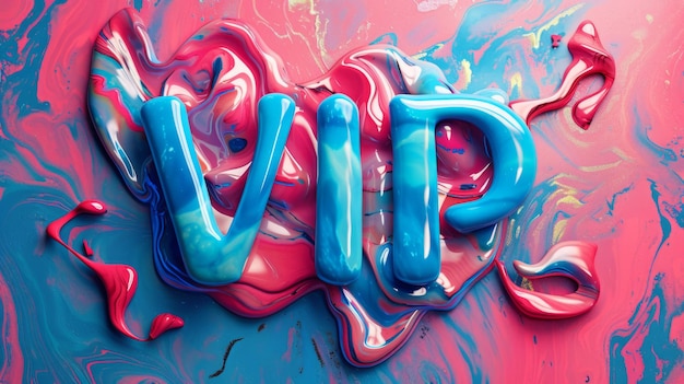 Colorful Marble VIP concept art poster