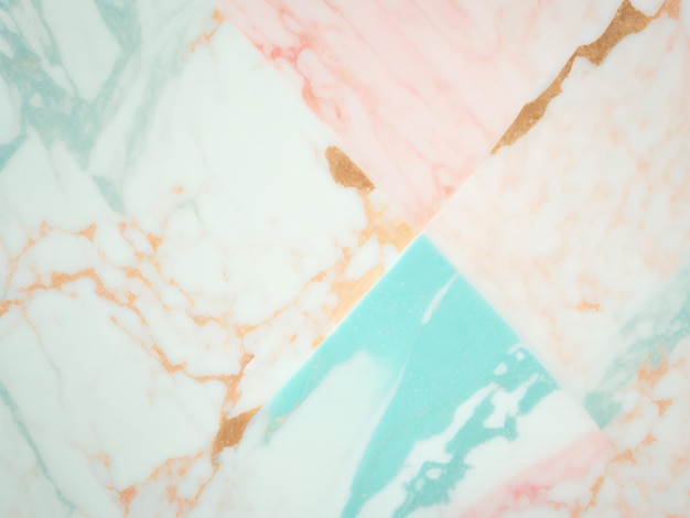 A colorful marble wall with a pink and blue marble background.