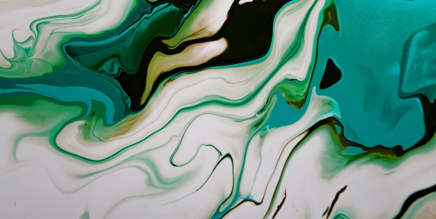 colorful marbling texture creative background with abstract waves, liquid art style painted with oil