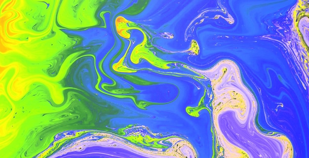 colorful marbling texture creative background with abstract waves, liquid art style painted with oil