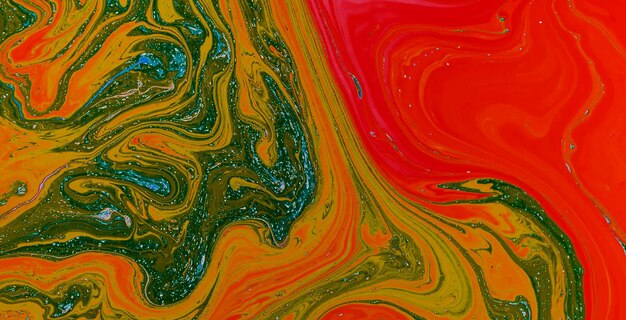 colorful marbling texture creative background with abstract waves, liquid art style painted with oil