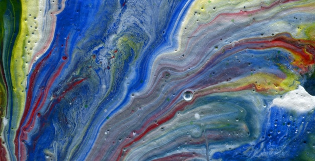 colorful marbling texture creative background with abstract waves, liquid art style painted with oil