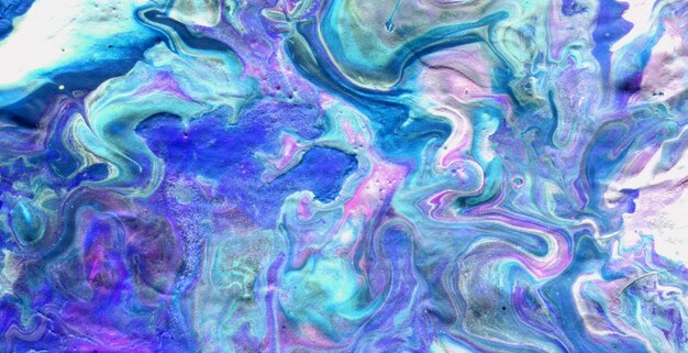 colorful marbling texture creative background with abstract waves, liquid art style painted with oil