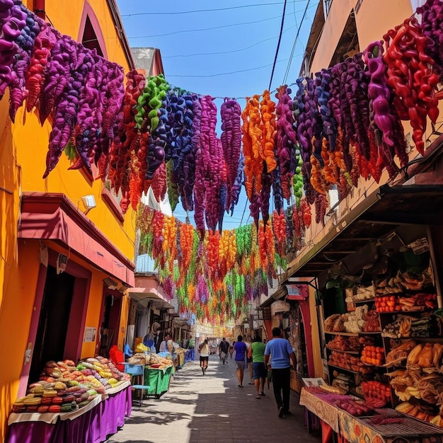 Colorful Markets of Mexico Mexican Photo