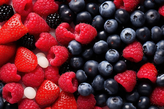 A Colorful Mix of Berries