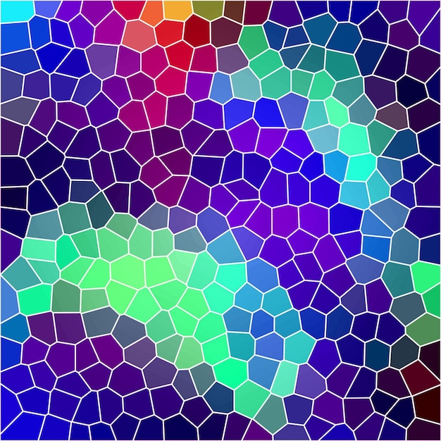 colorful modern abstract mosaic background with stained glass effect pattern