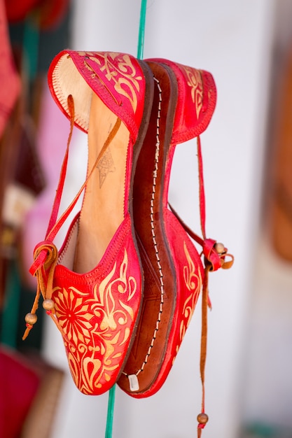 Colorful moroccan shoes