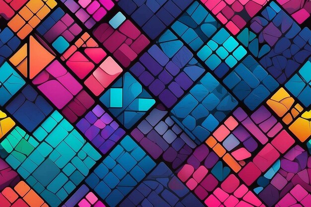 Colorful mosaic covers design Minimal geometric pattern gradients Eps10 vector