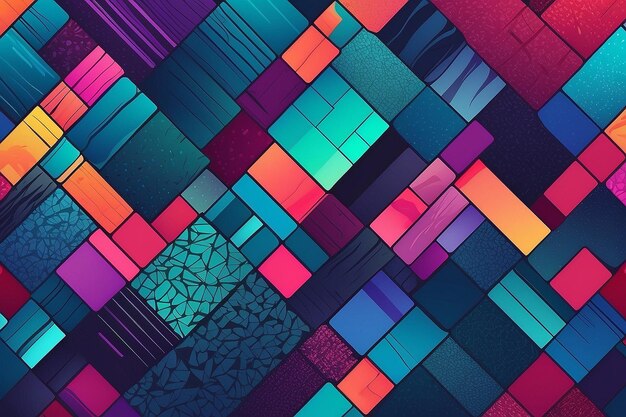 Colorful mosaic covers design Minimal geometric pattern gradients Eps10 vector