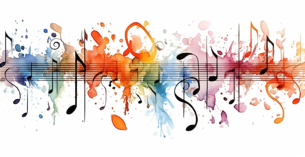 A colorful music background with the word " music " on it.