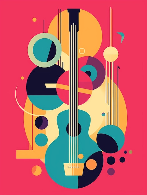 Colorful Music Vector Collection Guitar Clipart Music Symbols and More