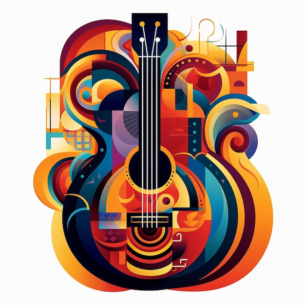 Colorful Music Vector Collection Guitar Clipart Music Symbols and More