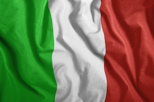 Colorful, national flag of Italy