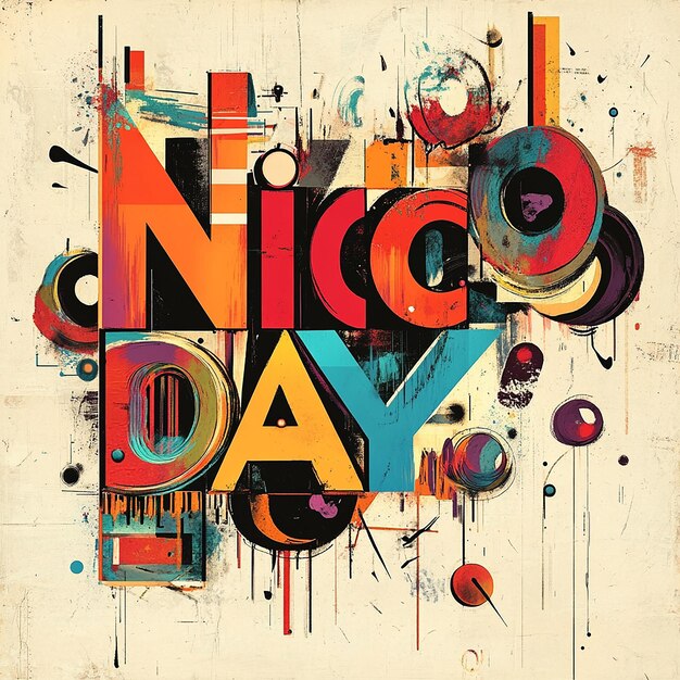 Colorful Nice Day Typography