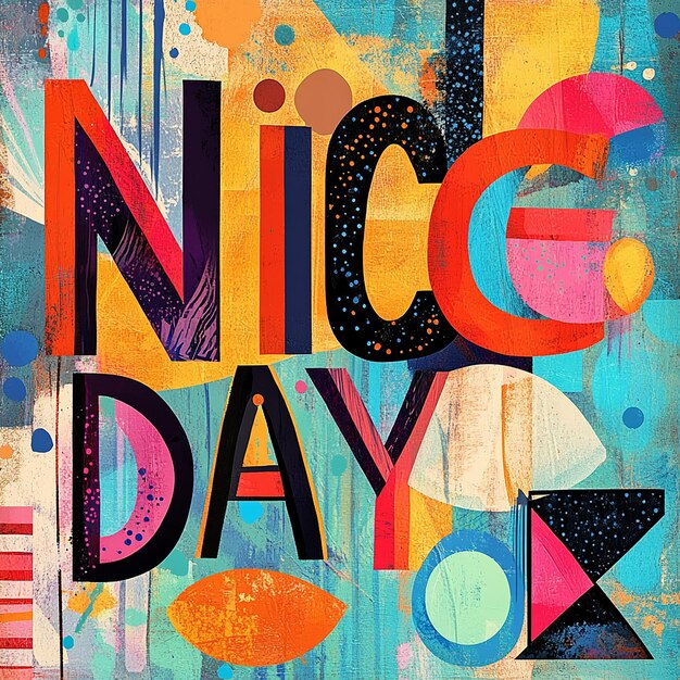 Colorful Nice Day Typography