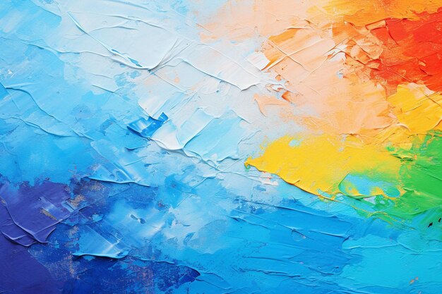 Colorful oil paint brush abstract backgroundx