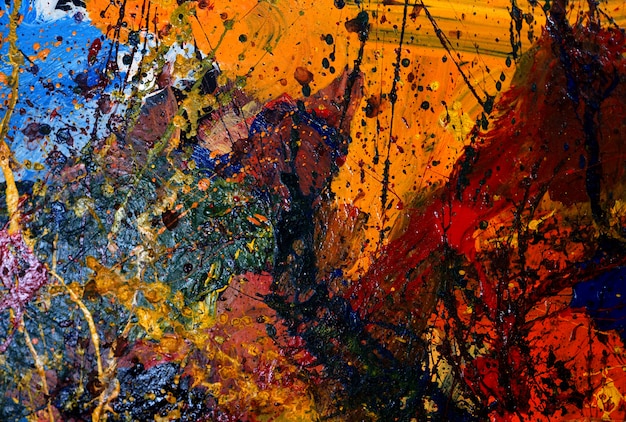 Colorful oil painting abstract background and texture.