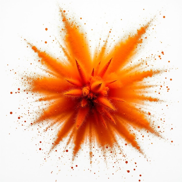 Photo a colorful orange and orange colored explosion with orange and orange sprinkles