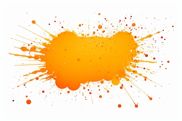 Photo a colorful orange and yellow abstract background with a large orange splash of paint