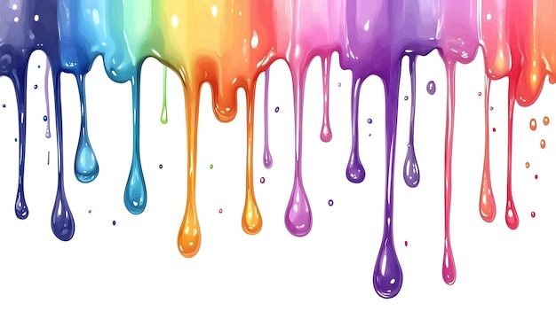 Photo colorful paint drops on white background back to school