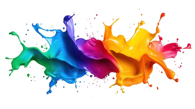 Colorful Paint Splashes