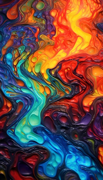 A colorful painting by person.