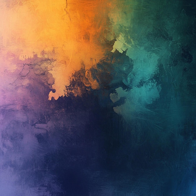 Photo a colorful painting of a rainbow colored background with a white star on the bottom