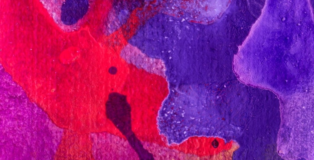 A colorful painting of a red and purple background