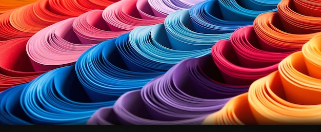 Colorful paper covered with paper note