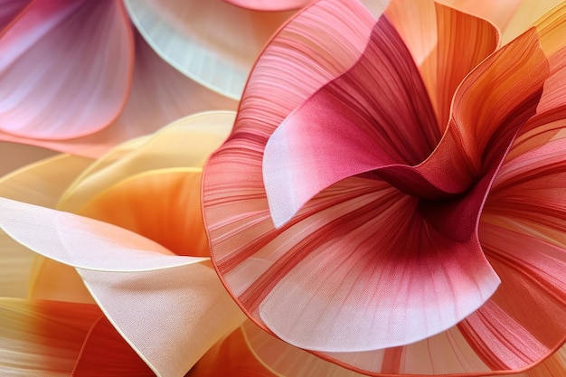 A colorful paper sculpture of a flower made by the artist robert.