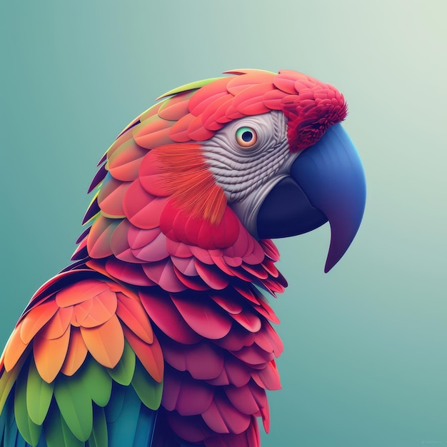 a colorful parrot with a blue beak