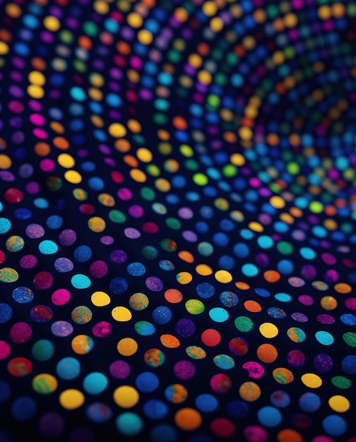 A colorful pattern with dots is shown in this image.