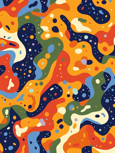 A colorful pattern with many different colors