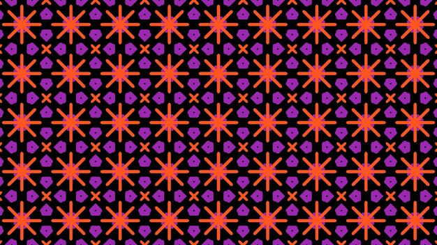 Colorful pattern with the number of stars on a black background.