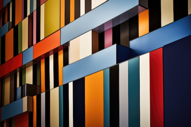 Colorful patterns in Bauhaus art style AI