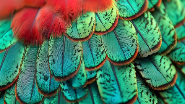 a colorful peacock with the word  bird  on its back