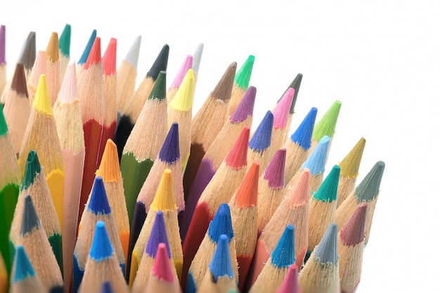 Colorful pencils composition