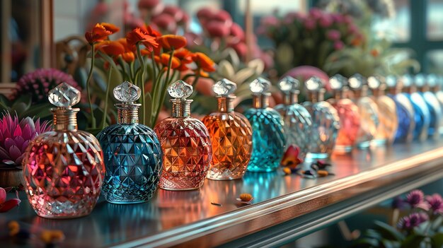 Colorful Perfume Bottles