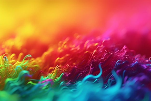 a colorful picture of a rainbow colored liquid with the words quot rainbow quot on the bottom