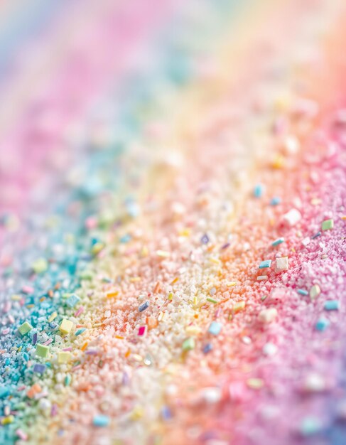 Photo a colorful picture of a rainbow colored powder with multicolored colors