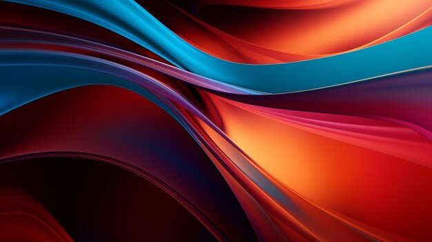 a colorful picture of a red blue and orange colored wave