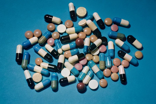 Photo colorful pills