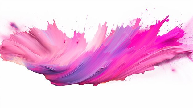 Colorful Pink Paintbrush Abstract