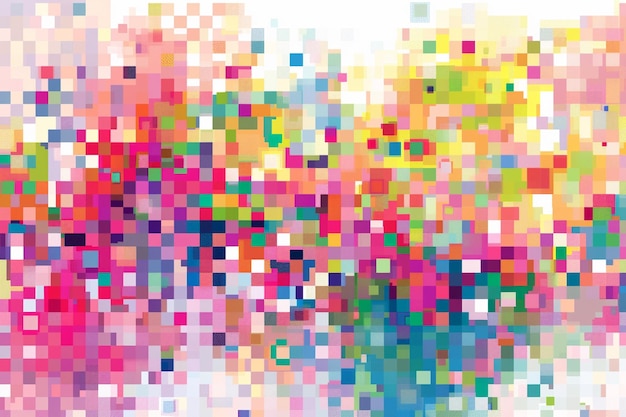 Colorful Pixel Art Texture Digital Abstract Background