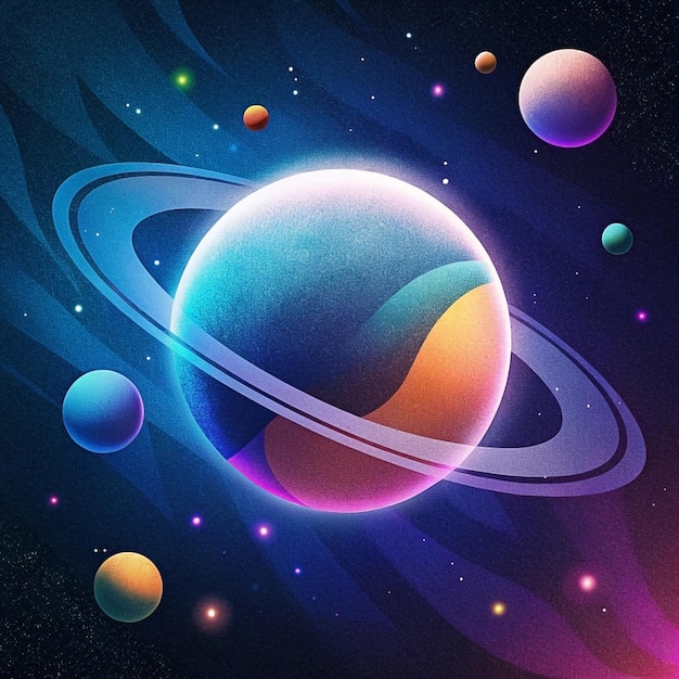 colorful planet